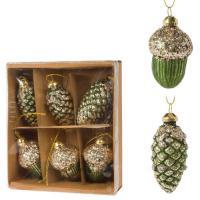 Елочная игрушка "Шар" (стекло), D10см