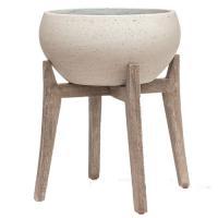 Кашпо Cement With Feet Cibey M Beige Washed, D47xH53,5см
