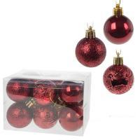 Набор елочных игрушек "Шар" (пластик), D4см, 12шт.