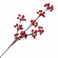 Ветка ягодная искусственная (пластик), 65см