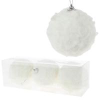 Набор елочных игрушек "Шар" (пластик), D8см, 3шт.