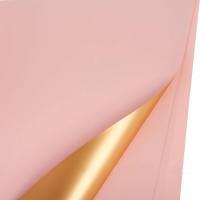 Набор двусторонней матовой пленки (цветная/золото), 60х60 см, (20 шт)