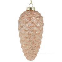 Елочная игрушка "Шишка" (стекло), D7хН16см