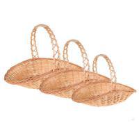 Набор корзин из ивы "Овальные c изогнутым краем", 3 шт, XL 57 х 37 см