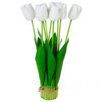 Цветы искусственные "Тюльпаны" в банче, 46 см