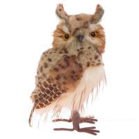 Фигура "Сова" (иск. мех), 18х16хН31 см