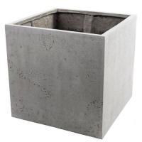 Кашпо полистоун Nobilis Marco "Pm-lgrey Square"