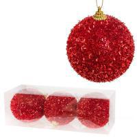 Набор елочных игрушек "Шар" (пена), D8см, 3шт.