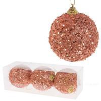 Набор елочных игрушек "Шар" (пена), D8см, 3шт.