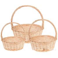 Набор корзин плетеных (ива), D41хН16/419см, D34хН14/36см, D27хН12/31см, 3 шт.