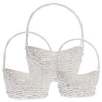 Набор корзин плетеных (ива), 53х38xH16/58см, 46х30xH15/51см, 40х24xH12/46см, 3шт.