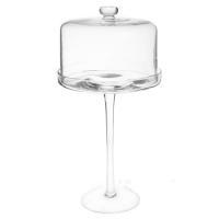 Блюдо стеклянное "На ножке с крышкой"
