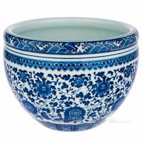 Кашпо "Шинуазри Blue" (керамика), D25xH19 см