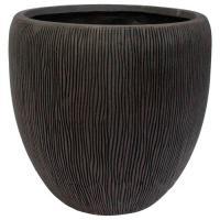 Кашпо полистоун "Pm-bgray Round", D39хH37 см