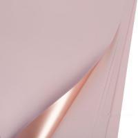 Набор двусторонней матовой пленки (цветная/розовое золото), 58х58 см, 63 mic (20шт)