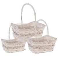 Набор корзин плетеных (ива), 34х22xH13/35см, 29х18xH11/32см, 24х14xH10/28см,3шт.