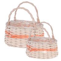 Набор корзин плетеных (ива), 25х17xH15/26см, 19х12xH13/22см, 2шт.