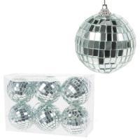 Набор елочных игрушек "Шар" (стекло), D6см, 6шт.