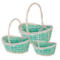 Набор корзин плетеных (ива), 42х32хН15/40см, 35х26хН14/36см, 30х20хН13/31см, 3 шт.