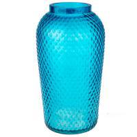 Ваза с декоративной текстурой "Глория" (стекло), D14,5xH26 см