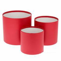 Набор коробок шляпных без крышки, D18,3xH17,2 см, D15xH15 см, D12,5xH12,3 см (3шт)