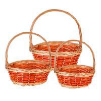Набор корзин плетеных (ива), D35хН13/36см, D30хН12/32см, D25хН10/27см, 3 шт.