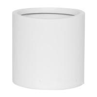 Кашпо Fiberstone Matt white puk