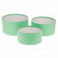 Набор коробок шляпных без крышки, D22xH11,8 см, D20xH10 см, D18xH8,8 см (3шт)