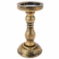 Подсвечник (дерево), 10*10*19 см, в асс.