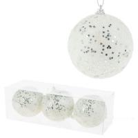 Набор елочных игрушек "Шар" (пена), D8см, 3шт.