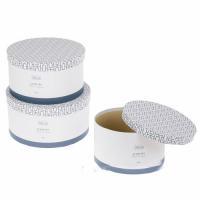 Набор коробок шляпных "Принт", D24,5xH12,5 см, D22xH12 см, D19,5xH11.5 см (3шт)