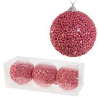 Набор елочных игрушек "Шар" (пена), D8см, 3шт.
