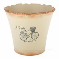 Кашпо "Bicycle" (пластик), D13,5xH12,5 см