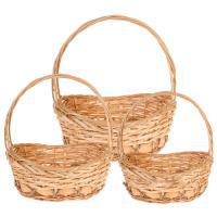 Набор корзин плетеных (ива),44х34xH15/38см, 37х27xH14/33см, 30х21xH12/29см, 3шт.