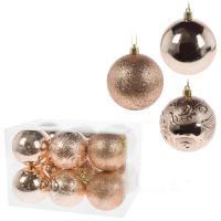 Набор елочных игрушек "Шар" (пластик), D8см, 12шт.
