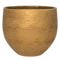Кашпо Rough Orb XXL Metallic Gold, D48xH43см