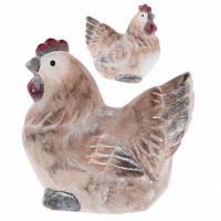 Фигура Курица, Петух (керамика), 21х12хН19,5 см, в асс.
