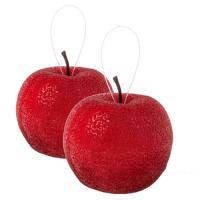 Набор елочных украшений "Яблоко", D7,5 см, 2 шт
