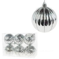 Набор елочных игрушек "Шар" (пластик), D7см, 6шт.