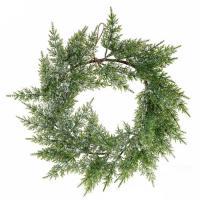 Венок еловый искусственный (пластик), D42см