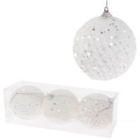 Набор елочных игрушек "Шар" (пена), D8см, 3шт.