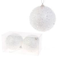 Набор елочных игрушек "Шар" (пена), D10см, 2шт.