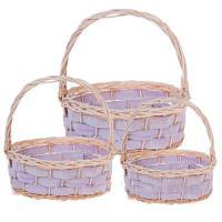 Набор корзин плетеных (ива), 42х35хН15/38см, 35х29хН13,5/33см, 28х23хН12/28см, 3 шт.