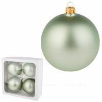 Набор елочных игрушек "Шар" ( стекло),D10см, 4 шт.