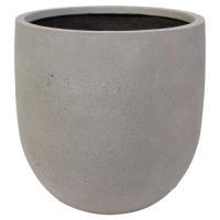 Кашпо полистоун "Pmc-gray Round", D36хH35 см