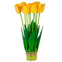 Цветы искусственные "Тюльпаны" в банче, 46 см