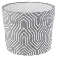 Кашпо "Узор" (керамика), D15xH12,5 см