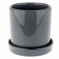 Горшок с поддоном "Classic" (керамика), D14xH13 см