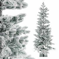 Ель искусственная заснеженная "Тикко", H125 см (ПЭ, подставка металл)