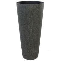 Кашпо полистоун Nobilis Marco "Rock2-gray Cone", D40хH90 см с тех.горшком
